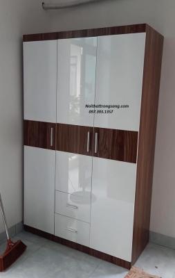 Tủ Quần Áo Gỗ MDF 3 Cánh MDF31